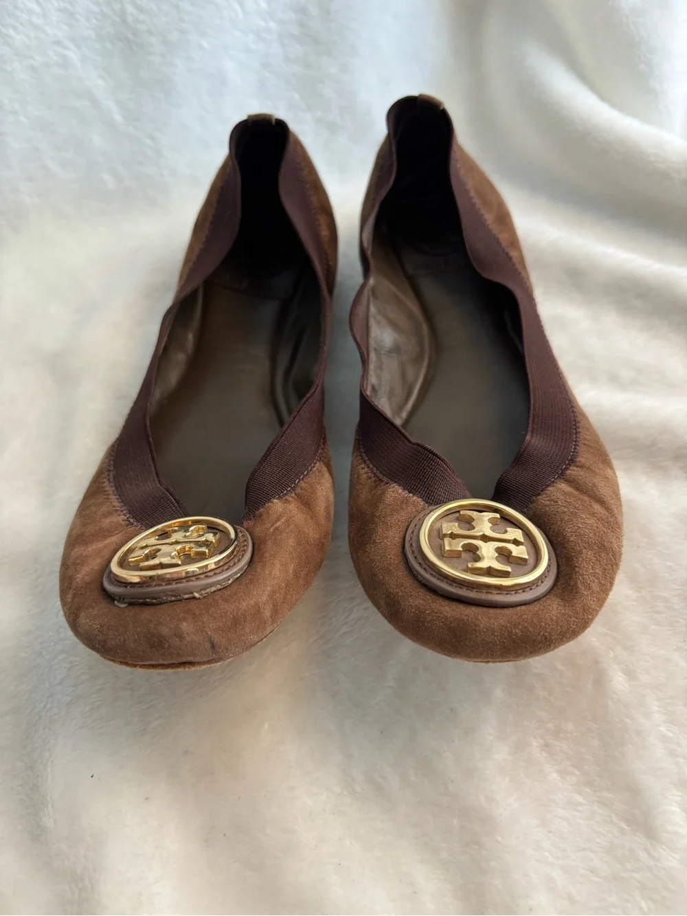 Tory Burch Caroline Ballet Flat Size 6.5M Brown